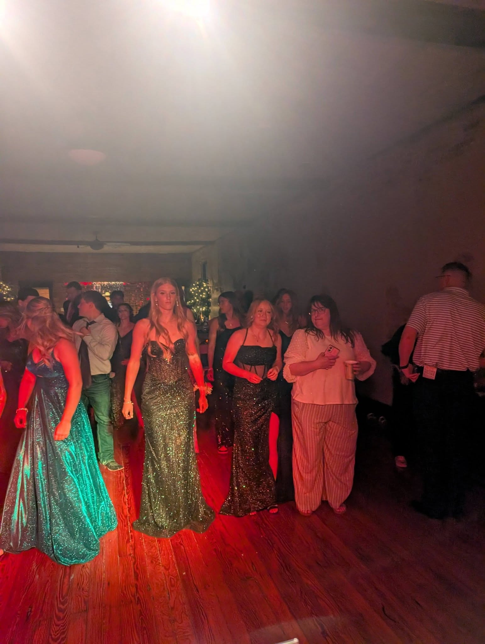 DJ Wildman prom dance floor red/blue lights